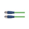 Connecteur femelle M12, 4 pol., codage D IP67, 4A, blindé
